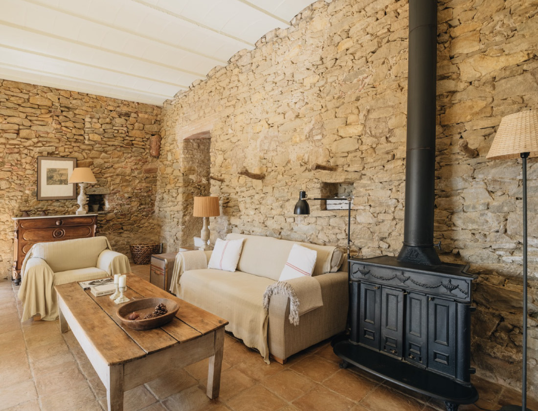 Casa rural - Comedor con chimenea